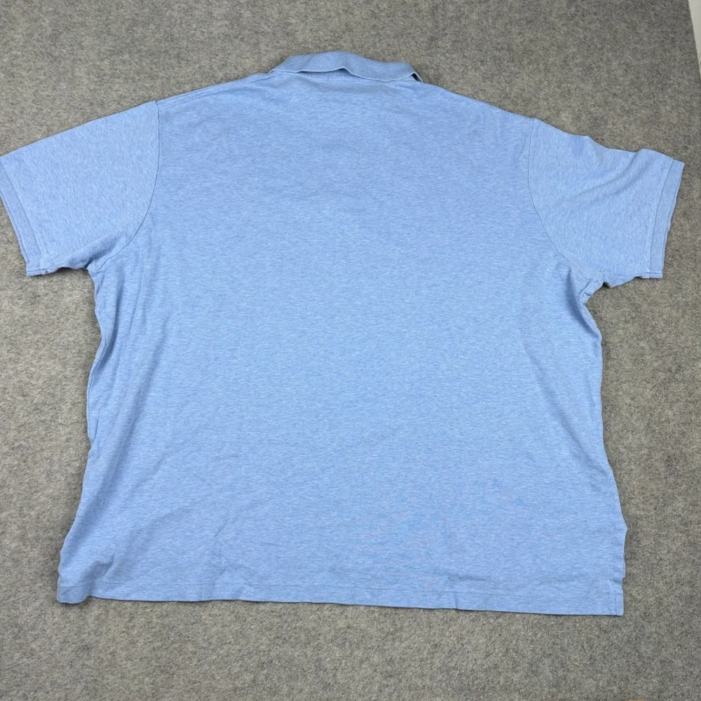 Polo Ralph Lauren Polo Shirt Mens 3XB Blue Heather Short Sleeve Pony Logo
